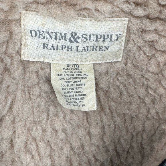 Ralph Lauren Blue Denim Jacket with Red Patch - Picture 4 of 14